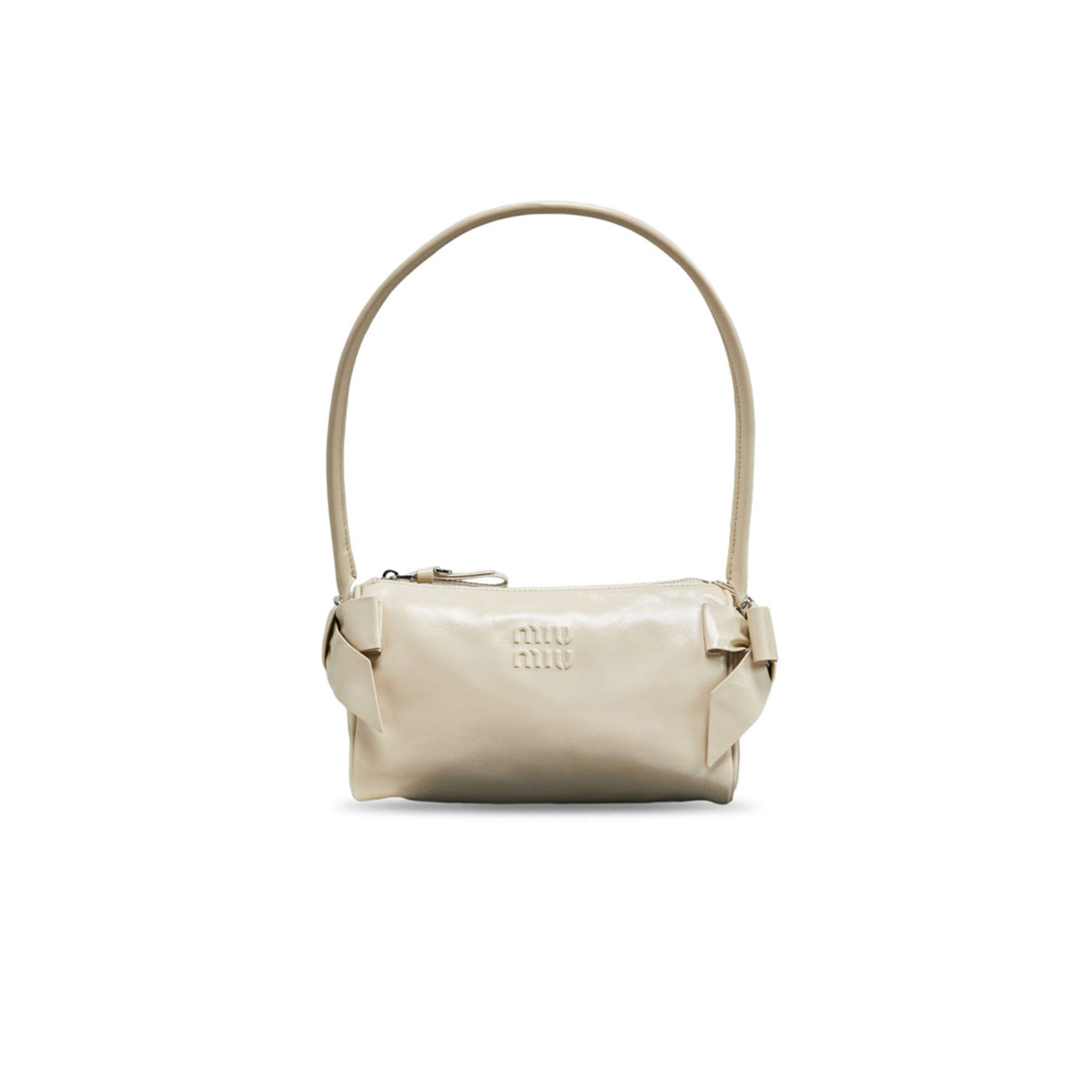 MIU MIU SHINY LEATHER POUCH 5NE029 (21*12.5*9.5cm)